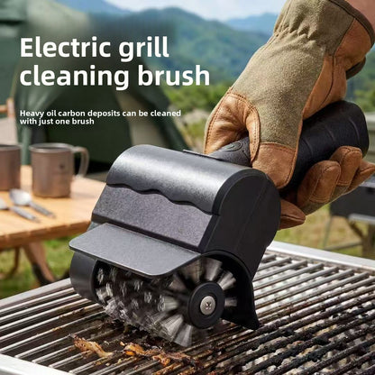 Electric Rotating Grill Cleaning Brush with LED Light