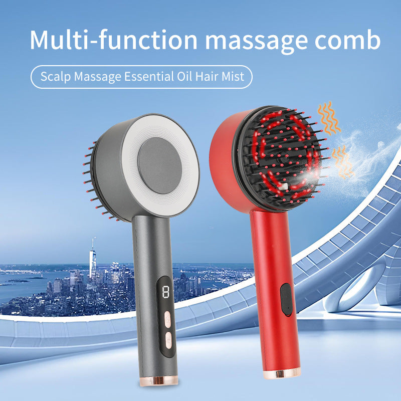 Electric Scalp Massage Comb with Oil Mist Function