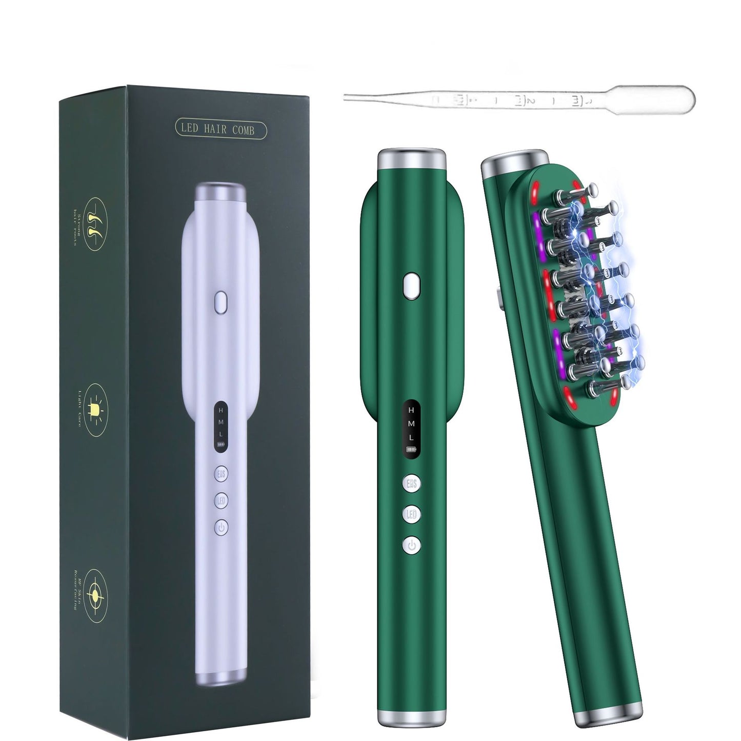 Electric Scalp Massage Comb with Red Light Therapy