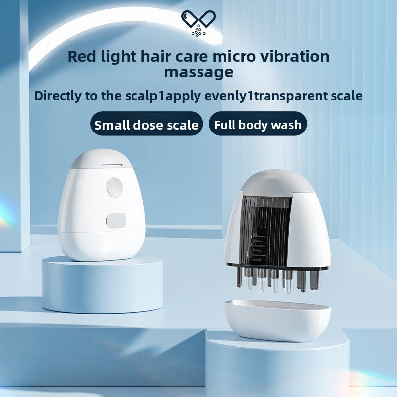 Electric Scalp Massager with Red Light Therapy