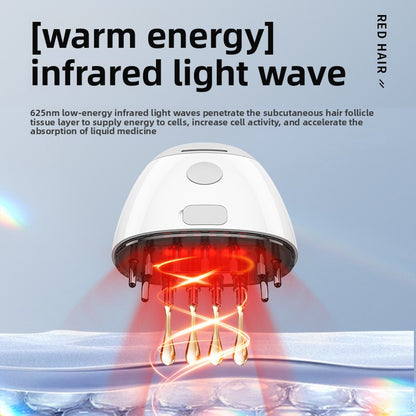 Electric Scalp Massager with Red Light Therapy