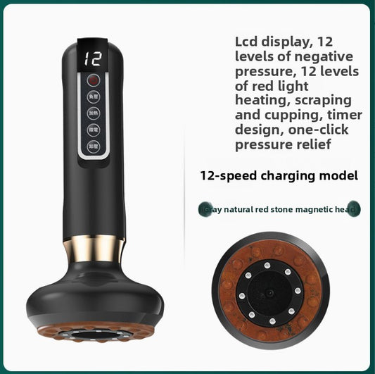 Electric Scraping Massage Device with Heat Therapy