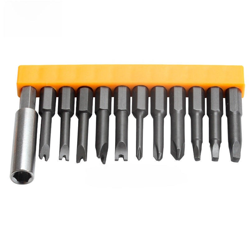 Electric Screwdriver Bit Set with Multiple Head Types