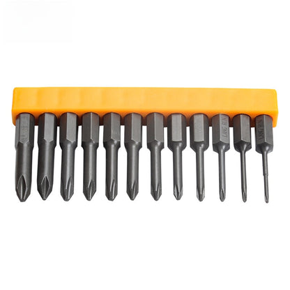 Electric Screwdriver Bit Set with Multiple Head Types