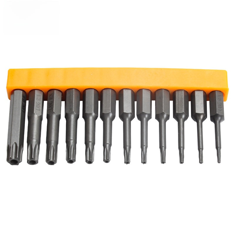 Electric Screwdriver Bit Set with Multiple Head Types