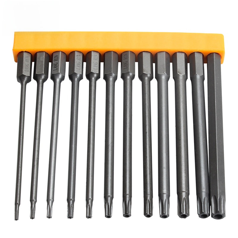 Electric Screwdriver Bit Set with Multiple Head Types