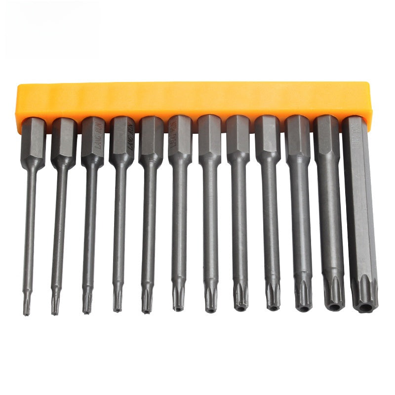 Electric Screwdriver Bit Set with Multiple Head Types