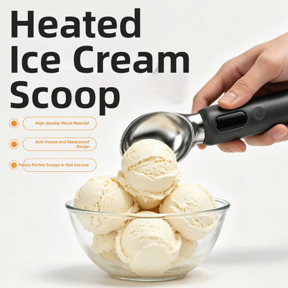 Electric Self-Heating Household Heating Ice Cream Spoon