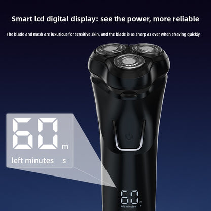 Electric Shaver with Digital Display and USB Charging