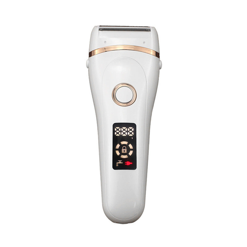 Electric Shaver with LCD Display Waterproof Hair Removal Device