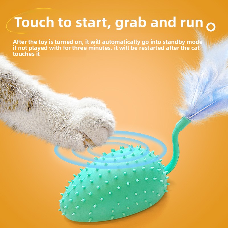 Electric Silicone Mouse Remote Control Cat Chasing Toy