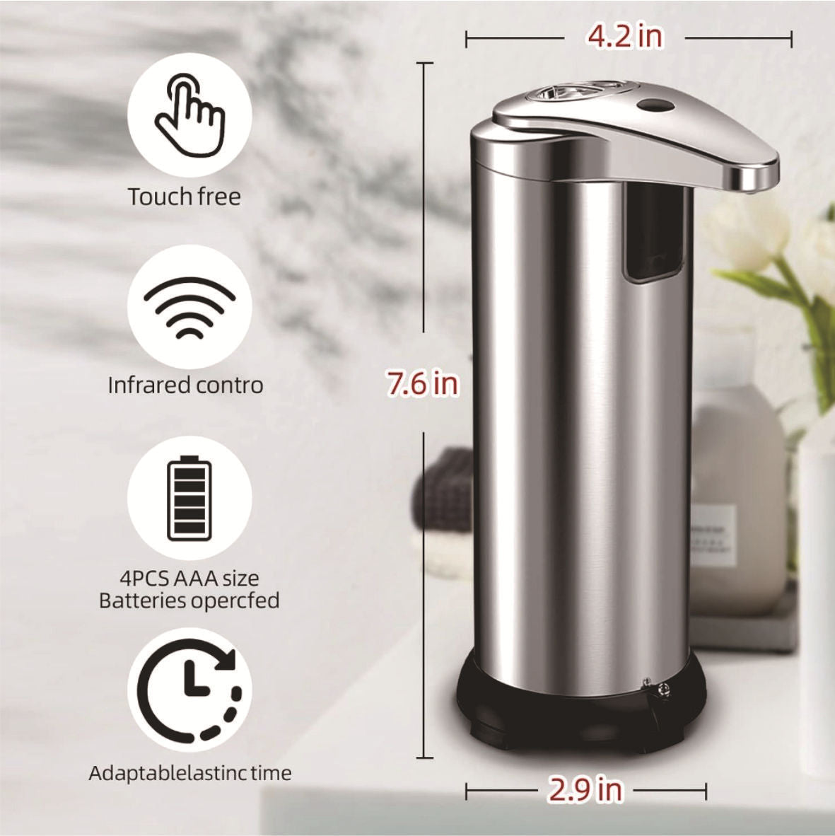 Electric soap dispenser