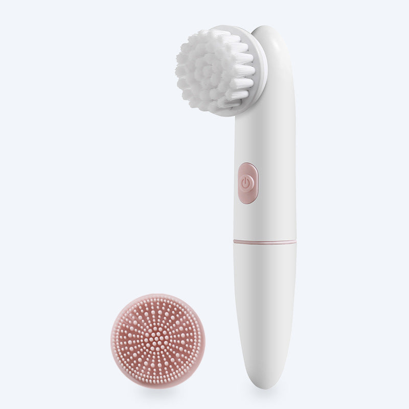 Electric Sonic Facial Cleansing Brush with Silicone Head