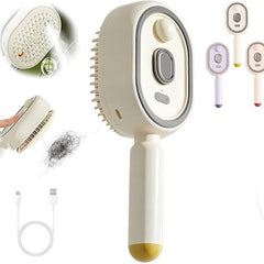 Massage hair comb off-white