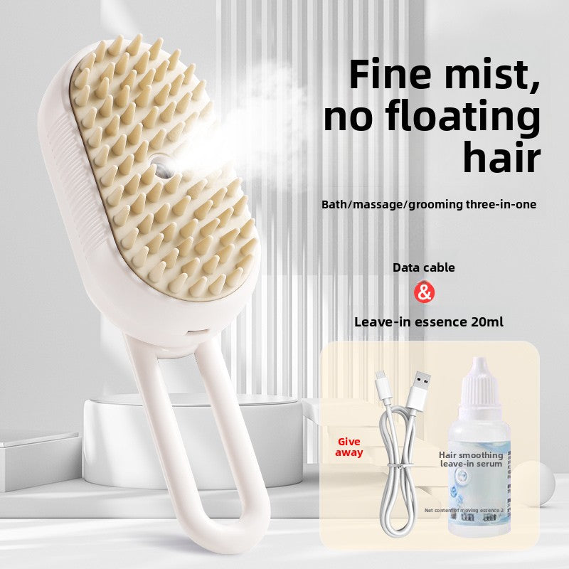 Electric Spray Massage Pet Grooming Brush