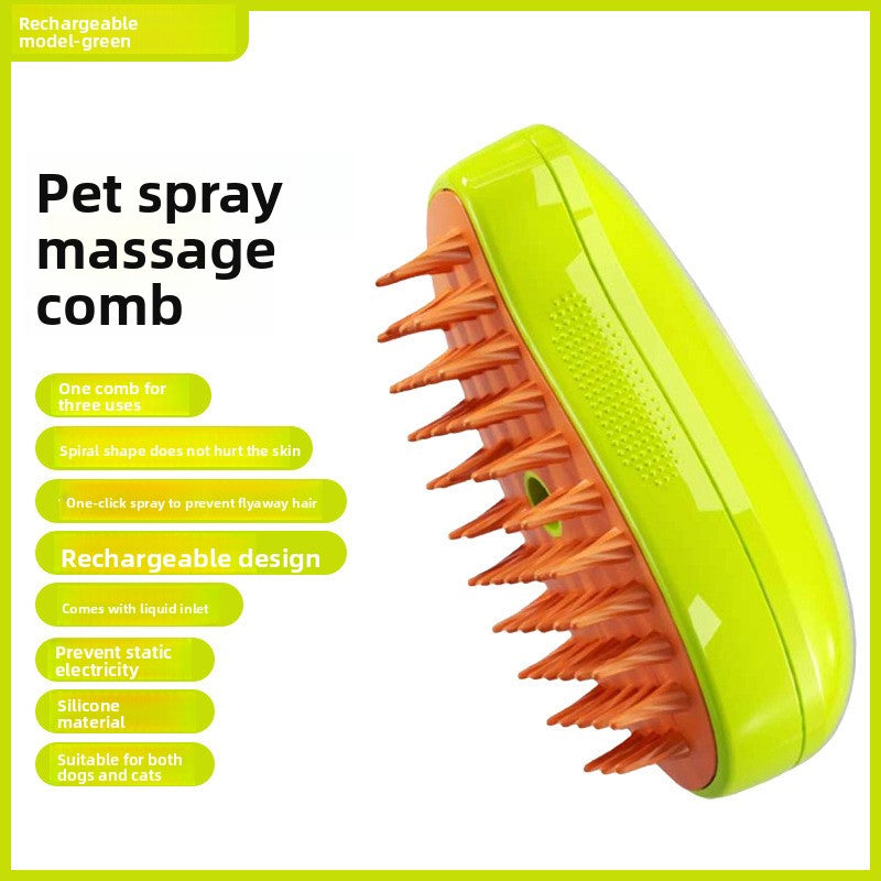 Electric Spray Pet Grooming Brush