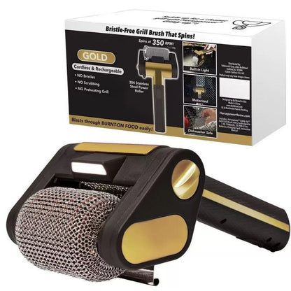 Electric Stainless Steel Roller Grill Cleaner Brush