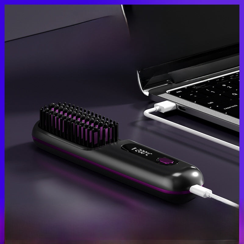 Electric straightening comb