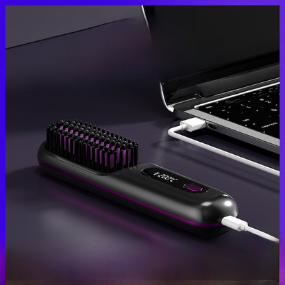 Electric straightening comb