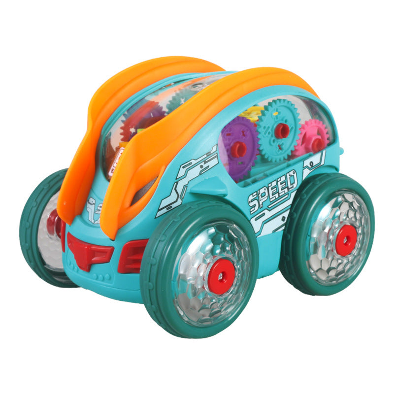 Electric Stunt Rotating Car with Lights and Music