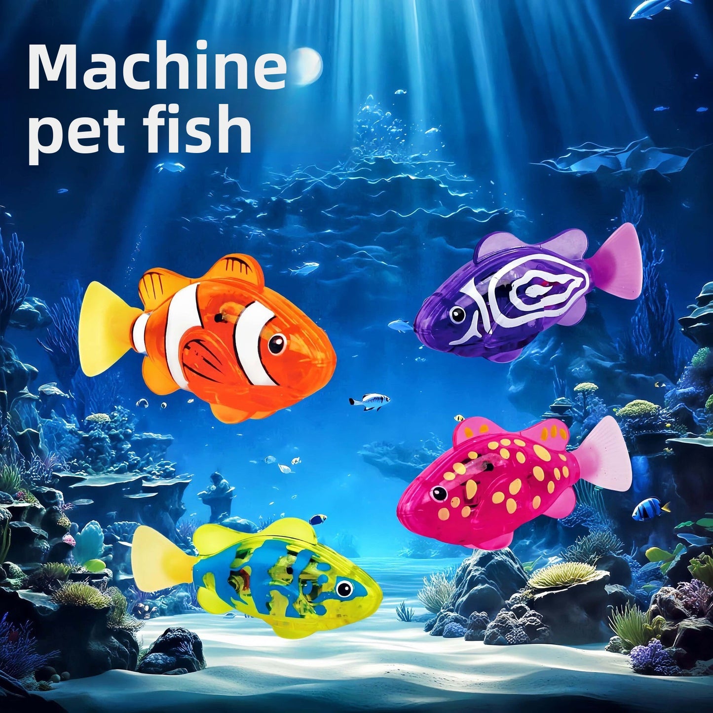 Electric Swimming Fish Toy with Music and Lights