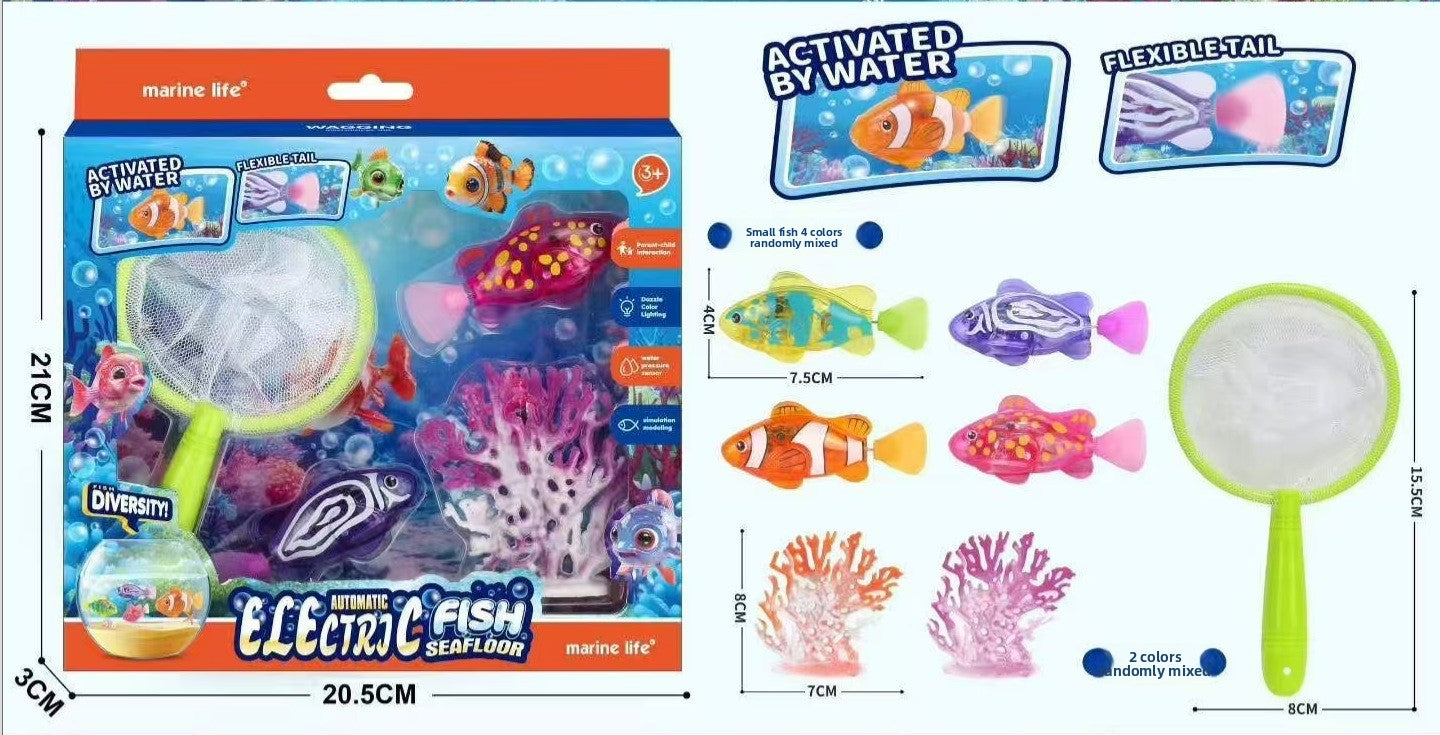 Electric Swimming Glow Sensor Fish Toy
