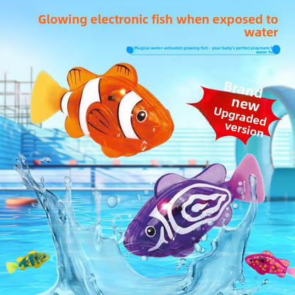 Electric Swimming Glow Sensor Fish Toy