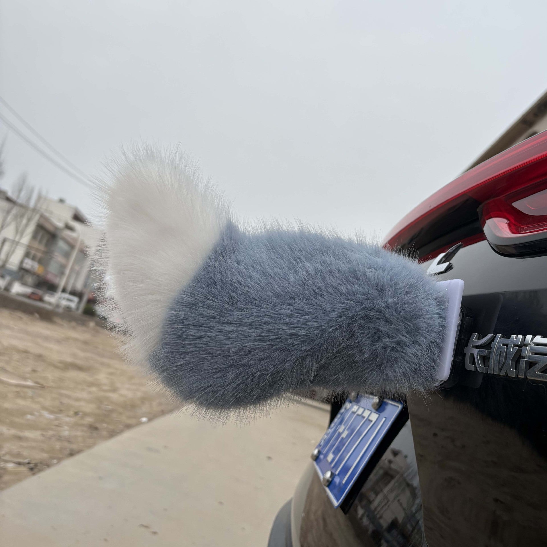 Electric Swinging Faux Fur Car Tail Decoration