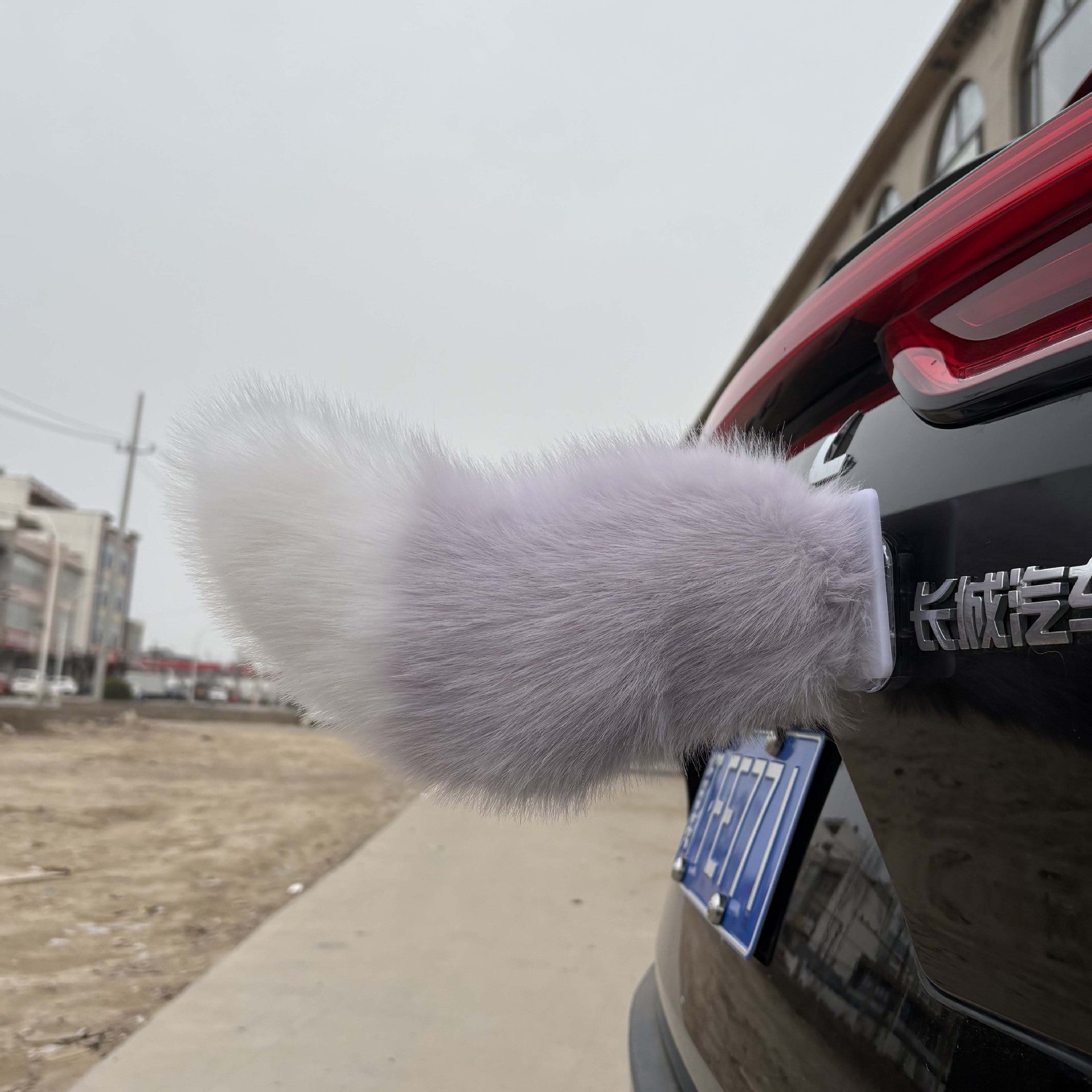 Electric Swinging Faux Fur Car Tail Decoration