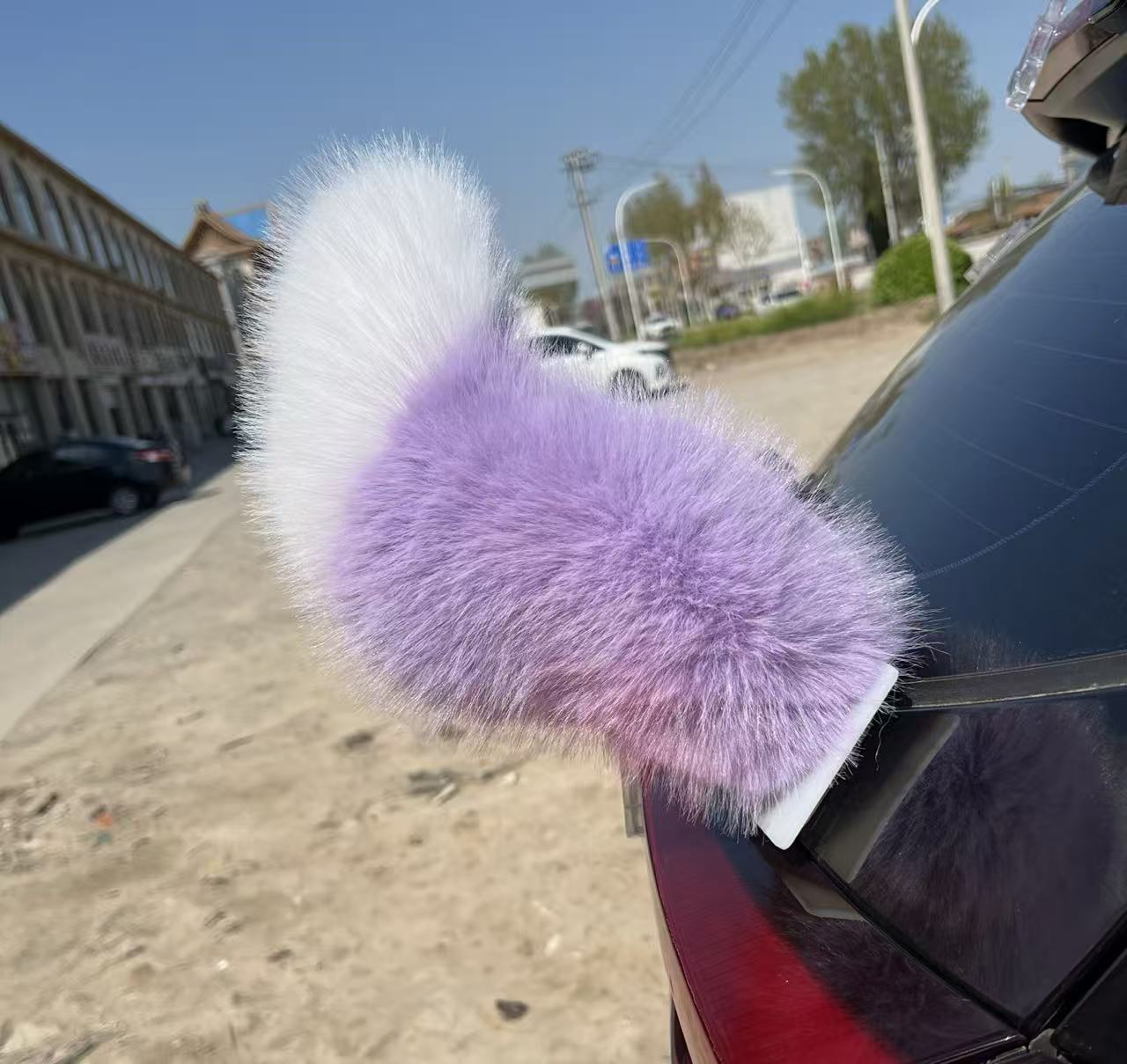 Electric Swinging Faux Fur Car Tail Decoration