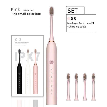 Electric toothbrush couple set for adults