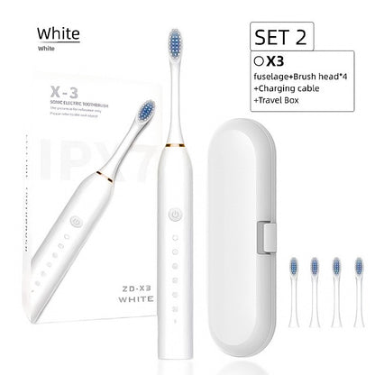 Electric toothbrush couple set for adults
