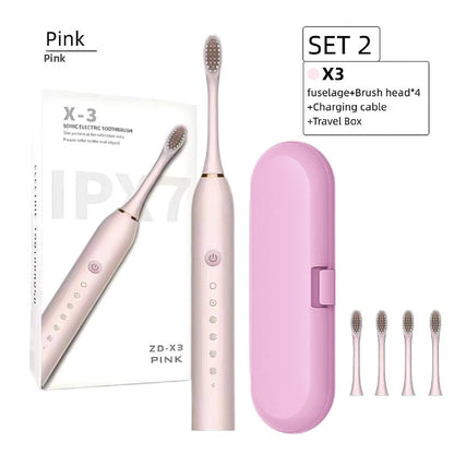 Electric toothbrush couple set for adults