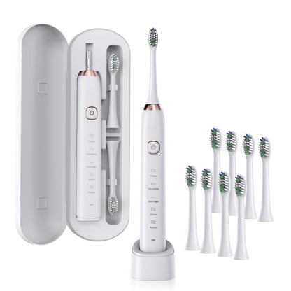 Electric Toothbrush with 8 Brush Heads 5 Speed Modes