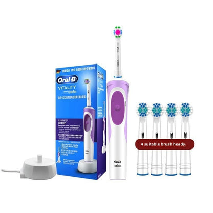 Electric Toothbrush with Soft Bristles and Inductive Charging