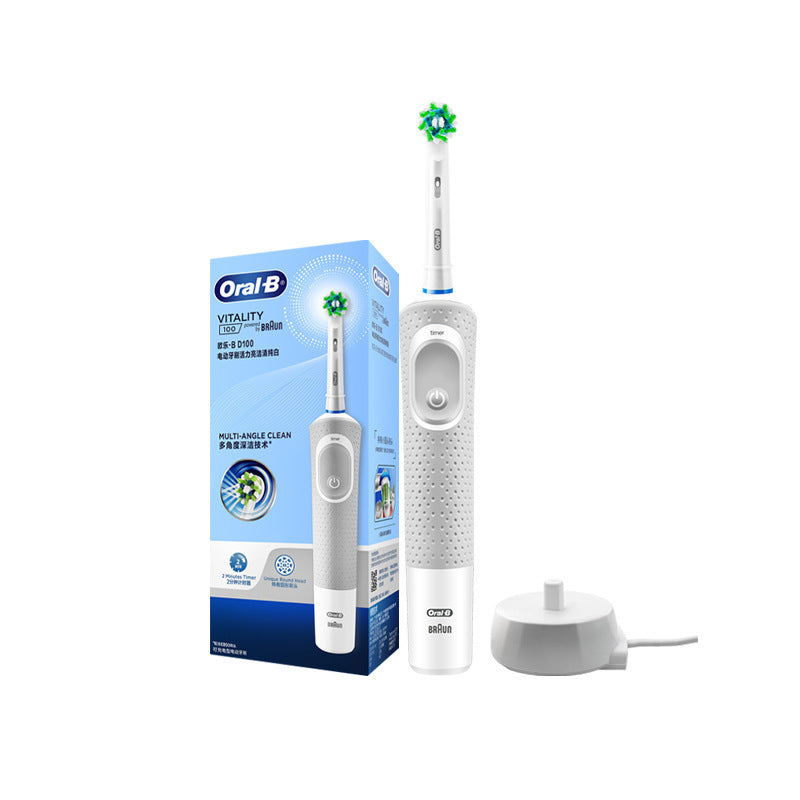 Electric Toothbrush with Soft Bristles and Inductive Charging