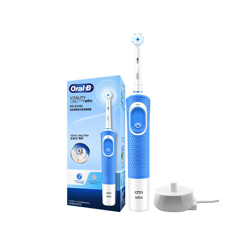 Electric Toothbrush with Soft Bristles and Inductive Charging