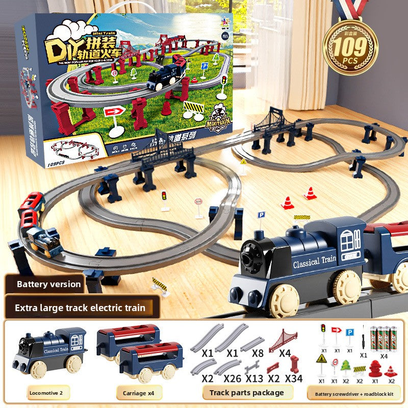 Electric Train Set with Track