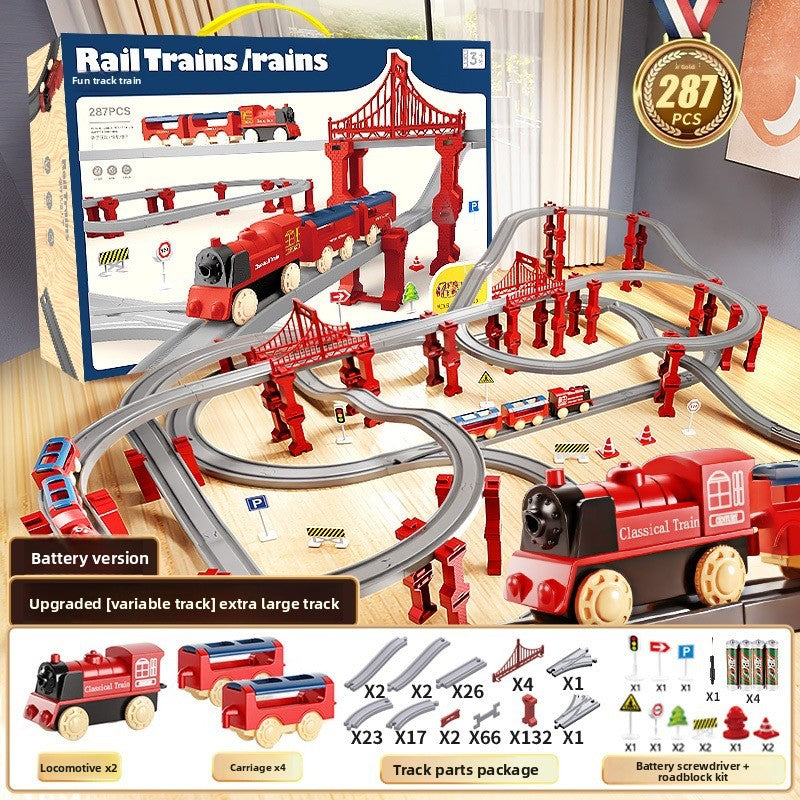 Electric Train Set with Track