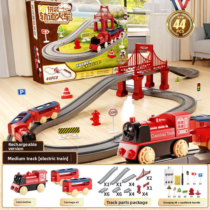 Electric Train Set with Track
