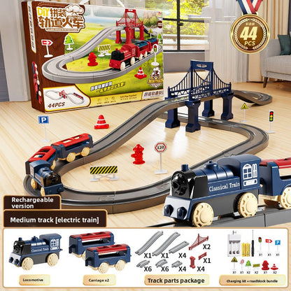 Electric Train Set with Track