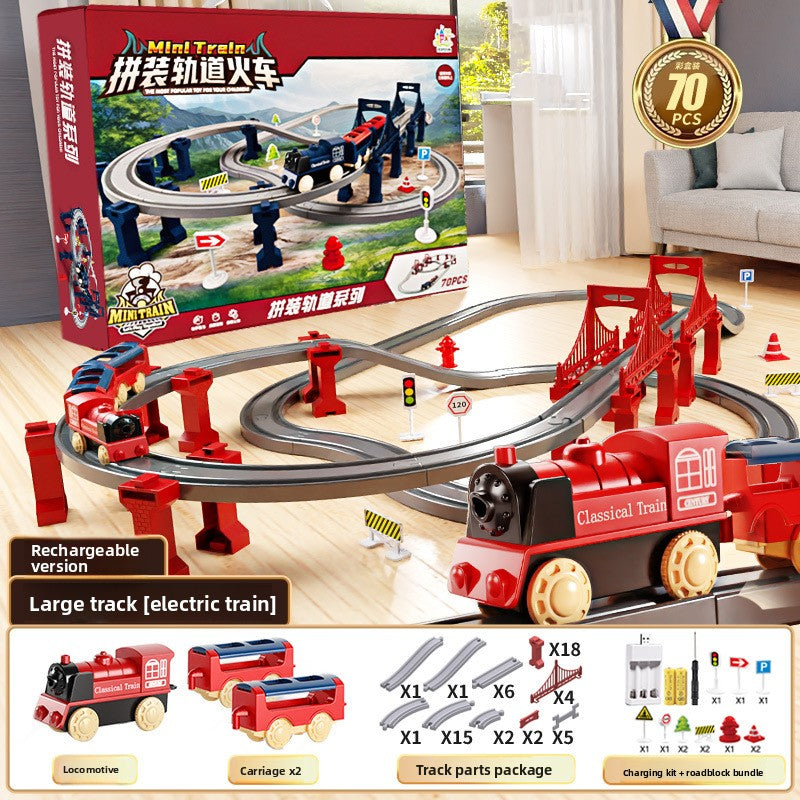 Electric Train Set with Track