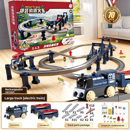 Electric Train Set with Track