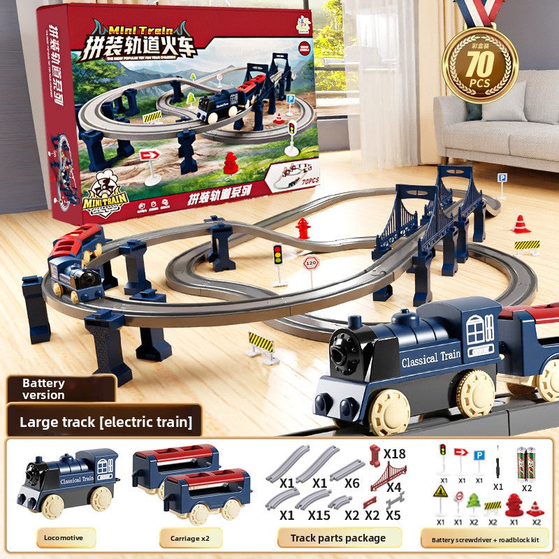 Electric Train Set with Track