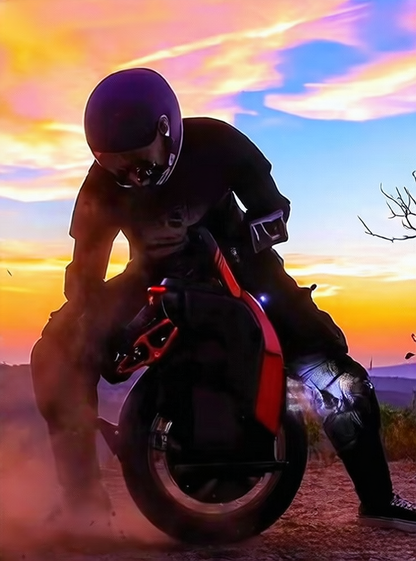 Electric Unicycle with Shock Absorption