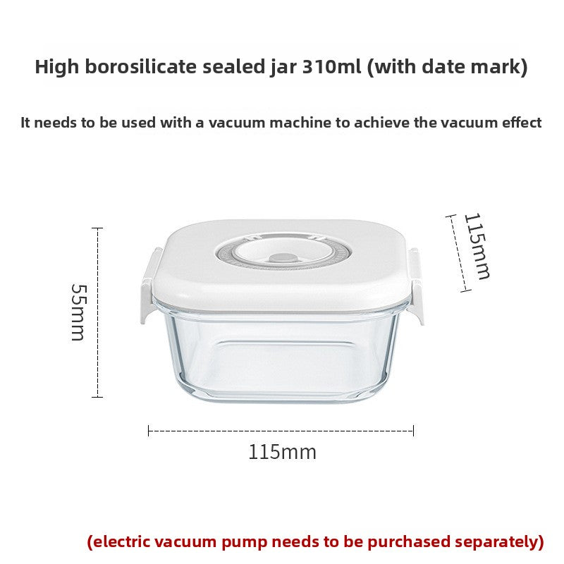 Electric Vacuum Glass Food Storage Container