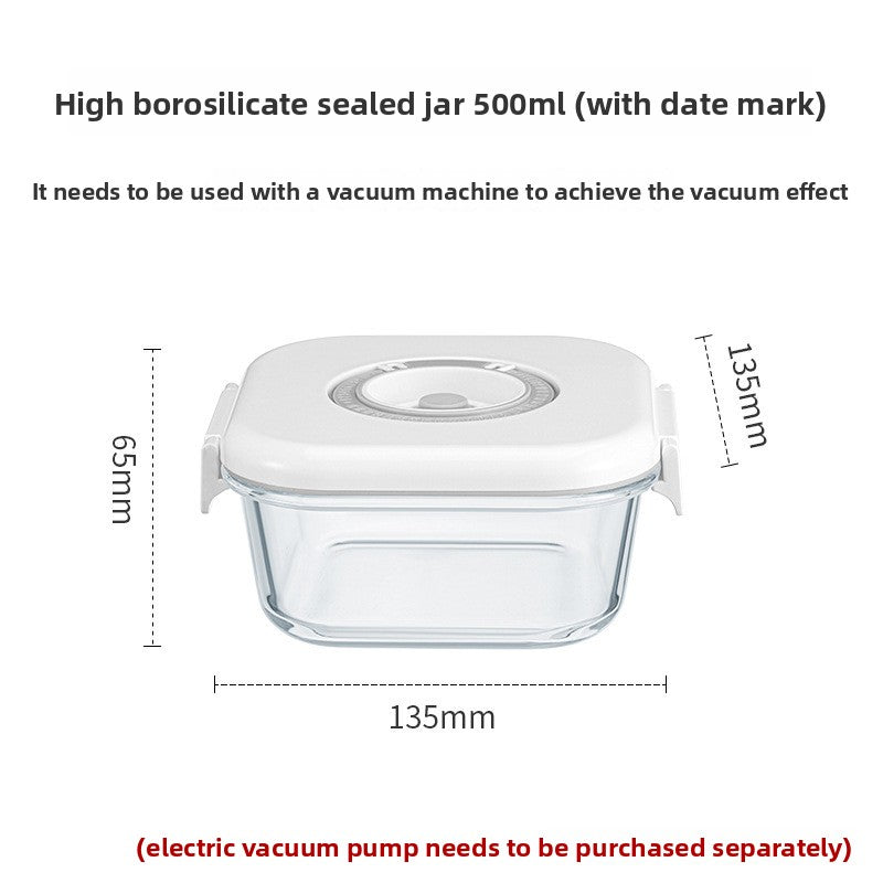 Electric Vacuum Glass Food Storage Container