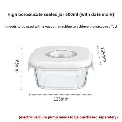 Electric Vacuum Glass Food Storage Container