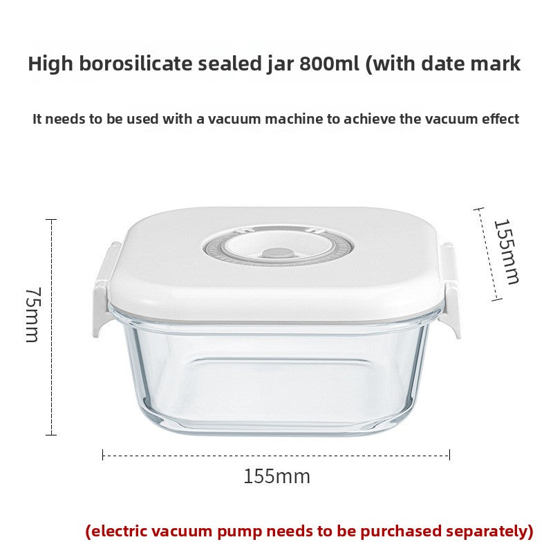 Electric Vacuum Glass Food Storage Container