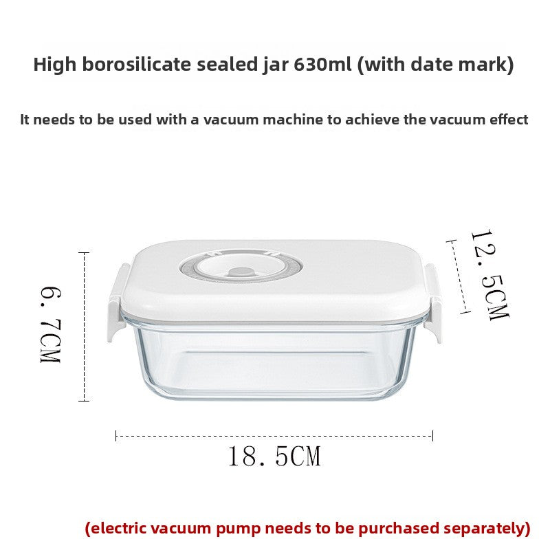 Electric Vacuum Glass Food Storage Container